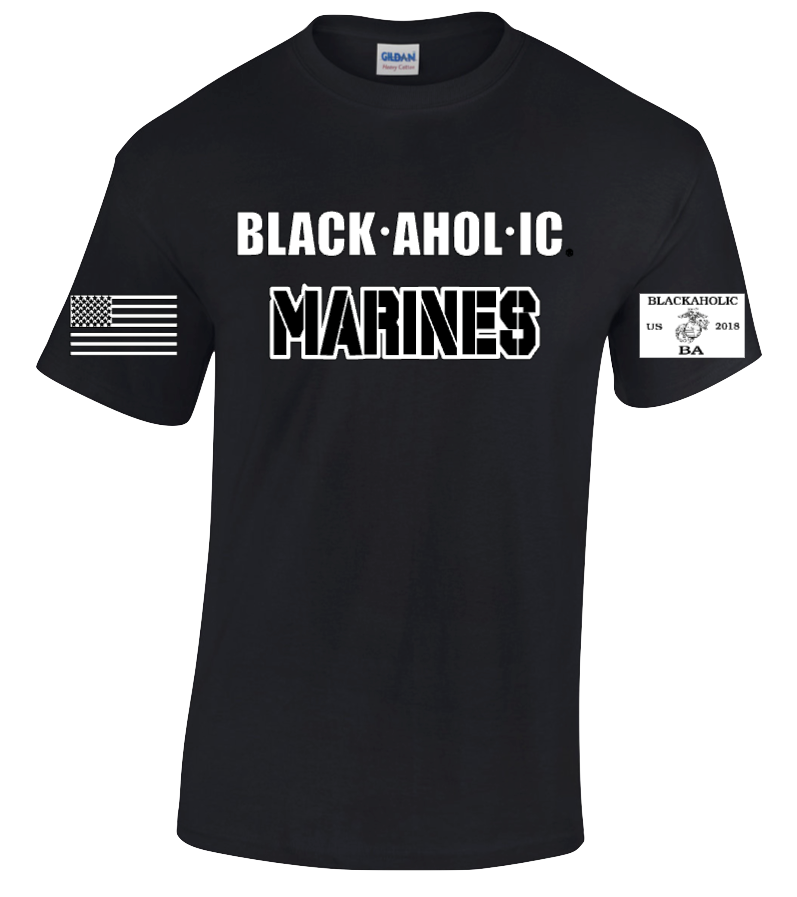 Blackaholic Marines Tee Men Black