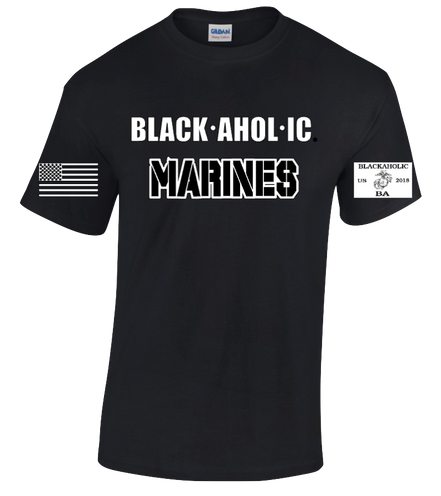 Blackaholic Marines Tee Men Black