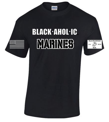 Blackaholic Marines Tee Men Black