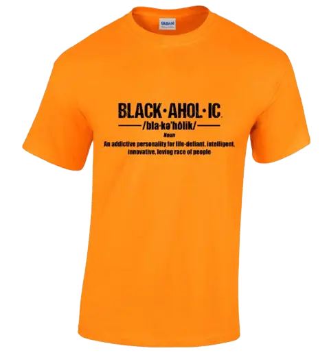 Blackaholic Definition Tee Girls Tennessee Orange BLACKAHOLIC UNLIMITED