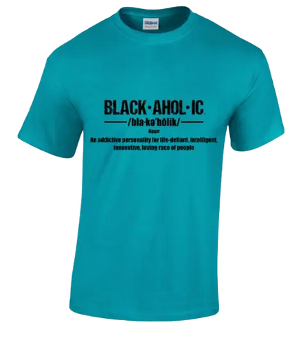 Blackaholic Definition Tee Girls Tropical Blue BLACKAHOLIC UNLIMITED