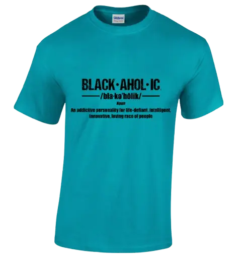 Blackaholic Definition Tee Boys Tropical Blue BLACKAHOLIC UNLIMITED