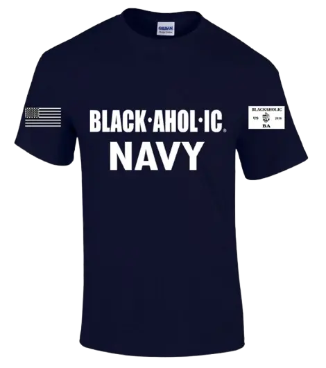 Blackaholic Navy Tee Woman Black My Store