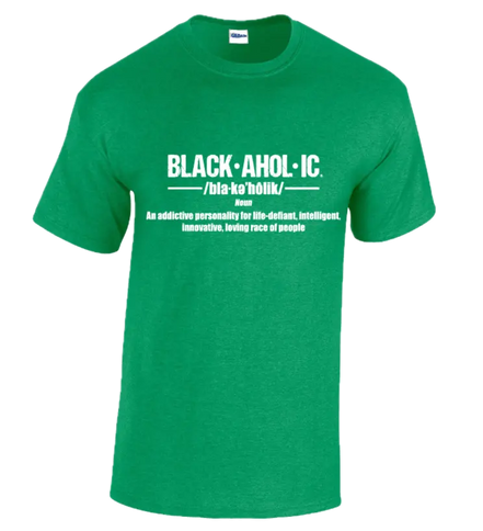 Blackaholic Definition Tee Boys Antique Irish Green My Store