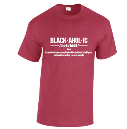 Blackaholic Definition Tee Boys Antique Red My Store