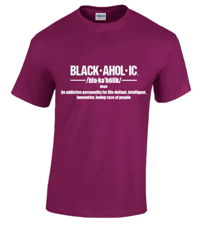 Blackaholic Definition Tee Men Berry My Store