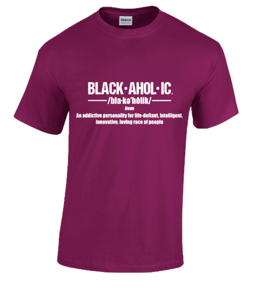 Blackaholic Definition Tee Men Berry