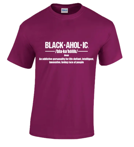 Blackaholic Definition Tee Girls Berry My Store