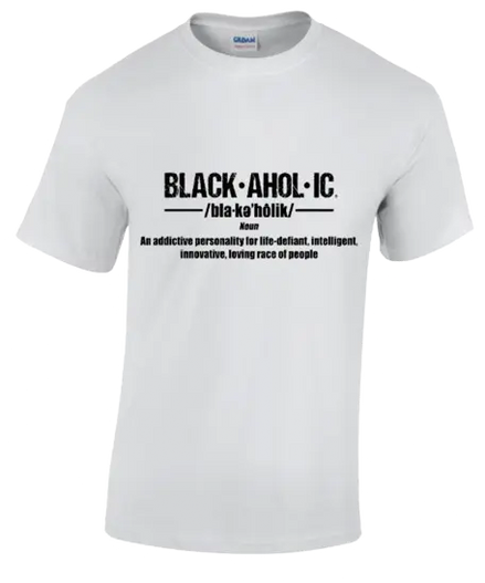 Blackaholic Definition Tee Girls White BLACKAHOLIC UNLIMITED