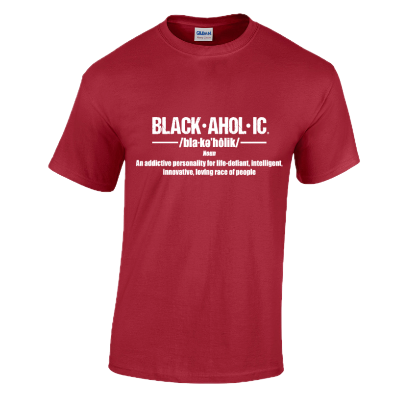 Blackaholic Definition Tee Men Cardinal