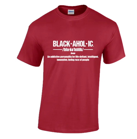 Blackaholic Definition Tee Men Cardinal My Store