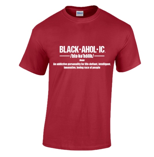 Blackaholic Definition Tee Men Cardinal