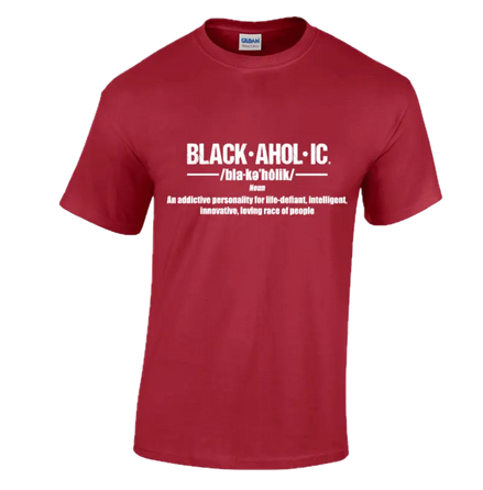 Blackaholic Definition Tee Women Cardinal My Store