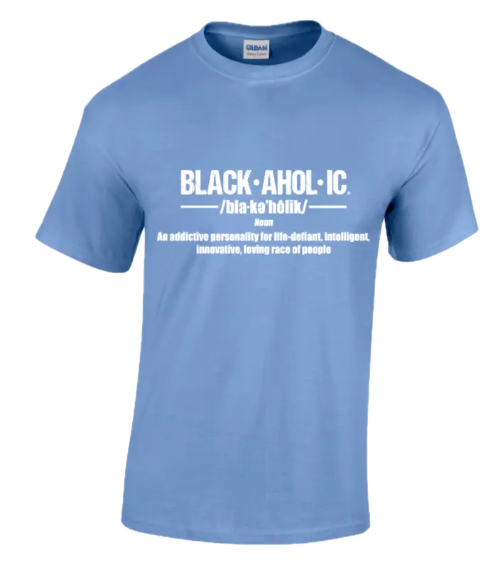 Blackaholic Definition Tee Boys Carolina Blue My Store