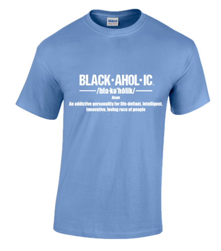 Blackaholic Definition Tee Men Carolina Blue