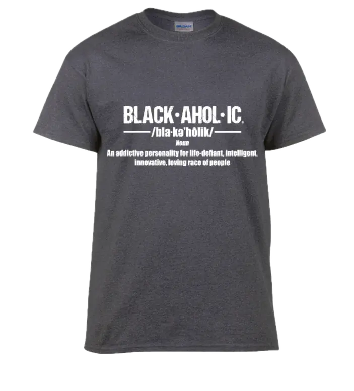 Blackaholic Definition Tee Men Charcoal My Store