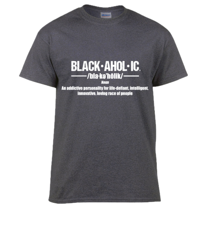 Blackaholic Definition Tee Men Charcoal