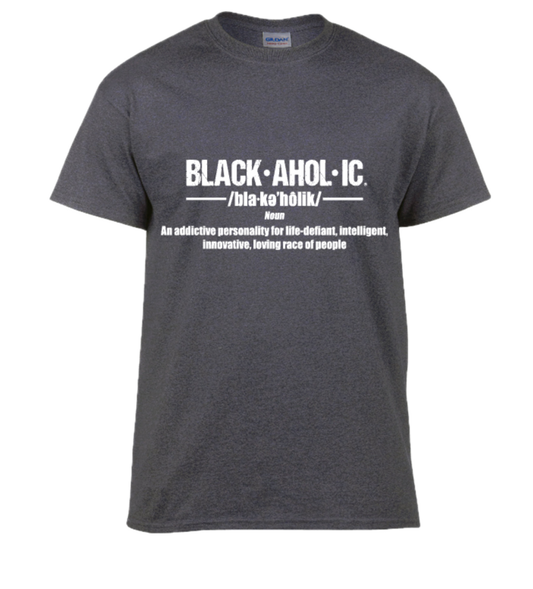 Blackaholic Definition Tee Men Charcoal
