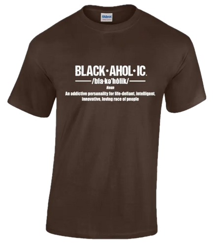 Blackaholic Definition Tee Men Dark Chocolate My Store