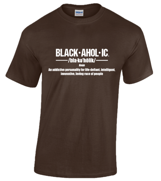 Blackaholic Definition Tee Men Dark Chocolate