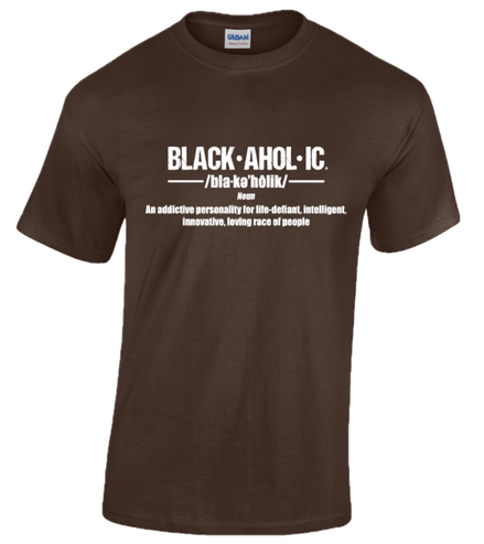 Blackaholic Definition Tee Men Dark Chocolate