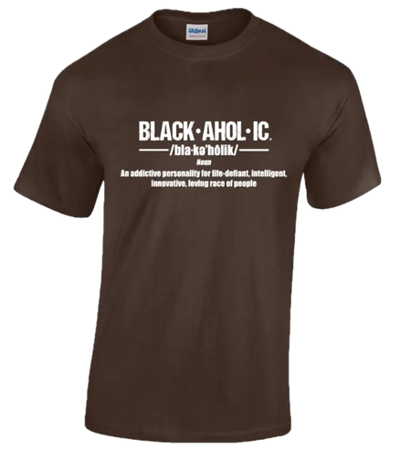 Blackaholic Definition Tee Boys Dark Chocolate My Store