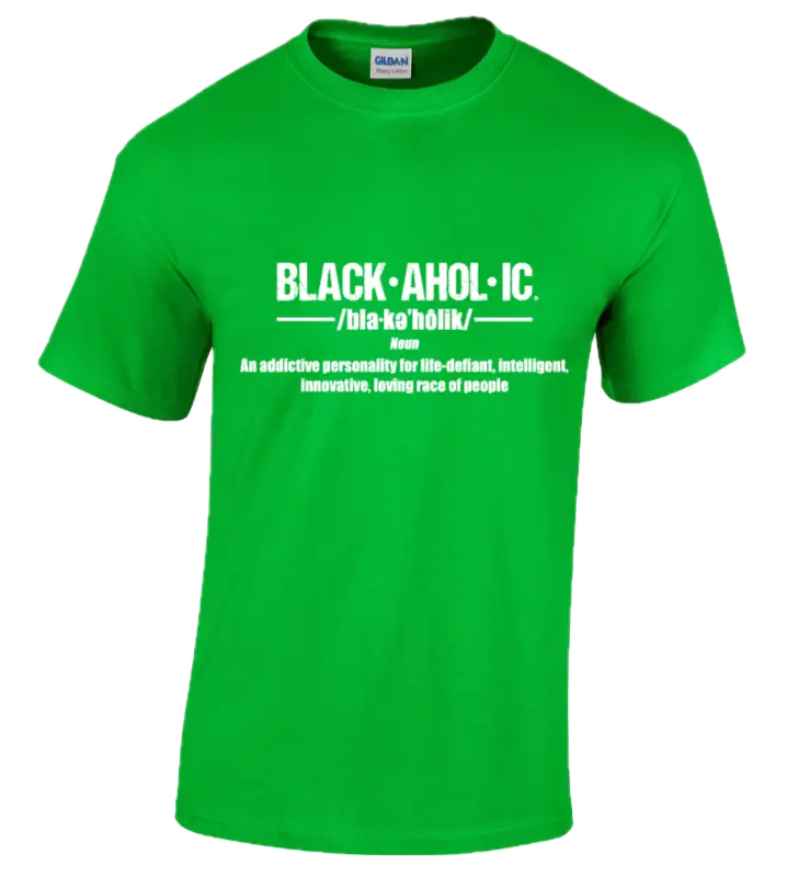 Blackaholic Definition Tee Men Electric Green My Store