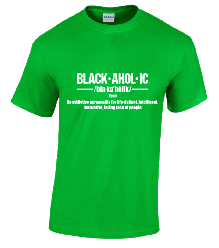 Blackaholic Definition Tee Men Electric Green