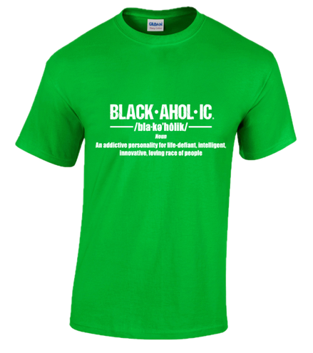 Blackaholic Definition Tee Men Electric Green