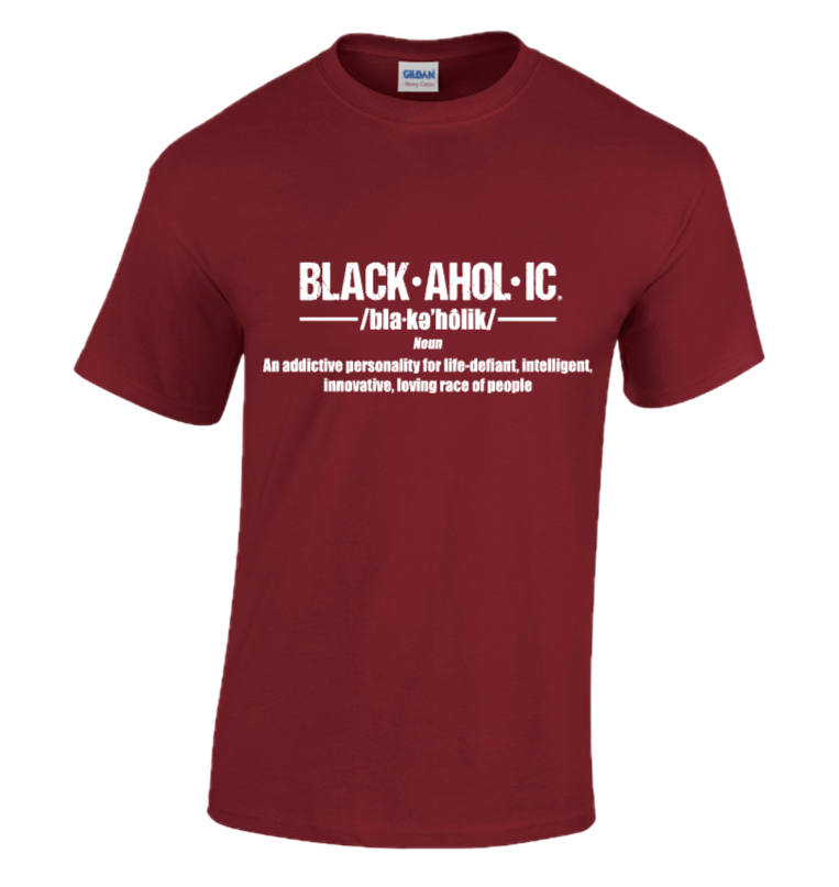 Blackaholic Definition Tee Men Garnet