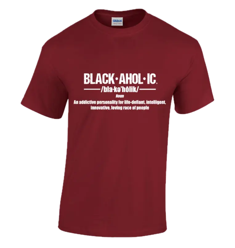 Blackaholic Definition Tee Girls Garnet My Store