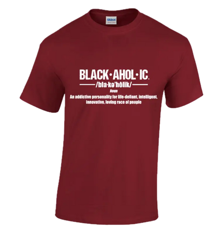 Blackaholic Definition Tee Girls Garnet My Store