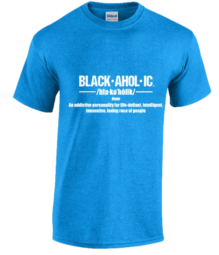 Blackaholic Definition Tee Girls Heather Sapphire My Store