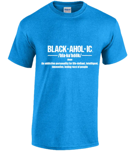 Blackaholic Definition Tee Girls Heather Sapphire My Store