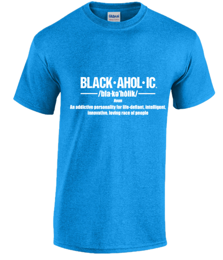 Blackaholic Definition Tee Men Heather Sapphire