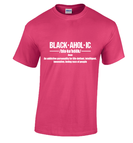 Blackaholic Definition Tee Men Heliconia