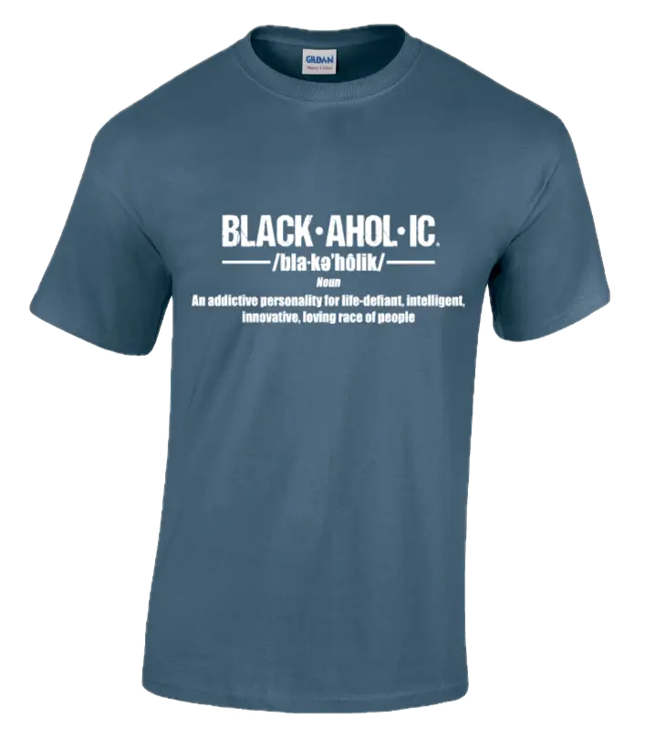 Blackaholic Definition Tee Boys Indigo Blue My Store