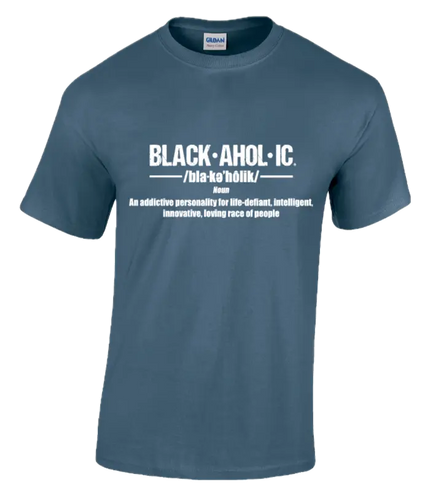 Blackaholic Definition Tee Girls Indigo Blue My Store