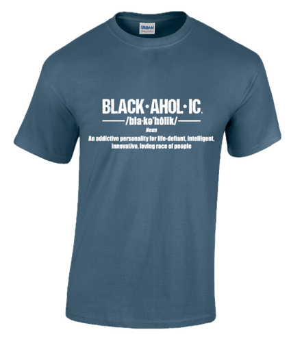 Blackaholic Definition Tee Men Indigo Blue