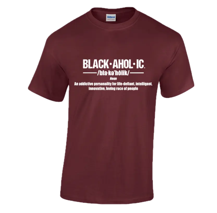 Blackaholic Definition Tee Girls Maroon My Store