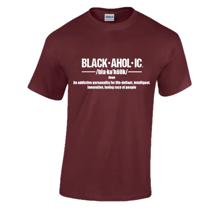 Blackaholic Definition Tee Girls Maroon My Store