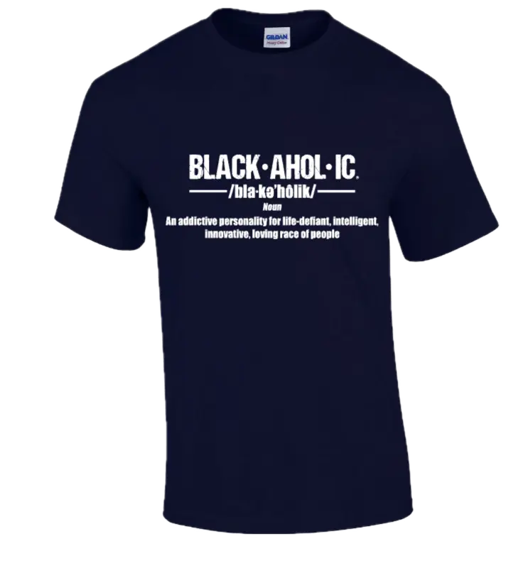 Blackaholic Definition Tee Boys Navy My Store