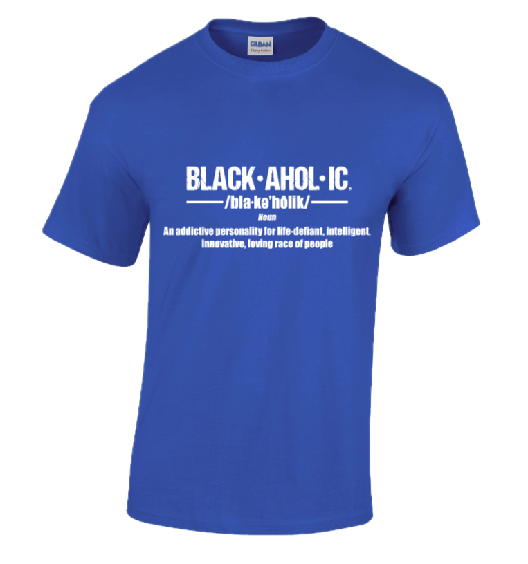 Blackaholic Definition Tee Men Neon Blue