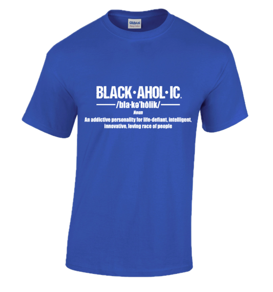 Blackaholic Definition Tee Men Neon Blue
