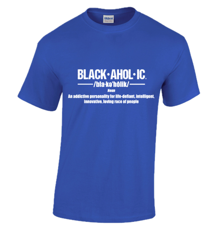 Blackaholic Definition Tee Men Neon Blue