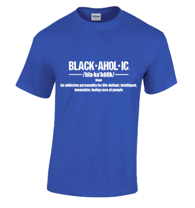Blackaholic Definition Tee Girls Neon Blue My Store