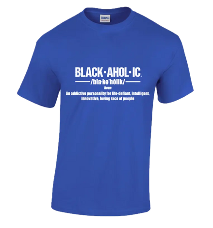 Blackaholic Definition Tee Boys Neon Blue My Store