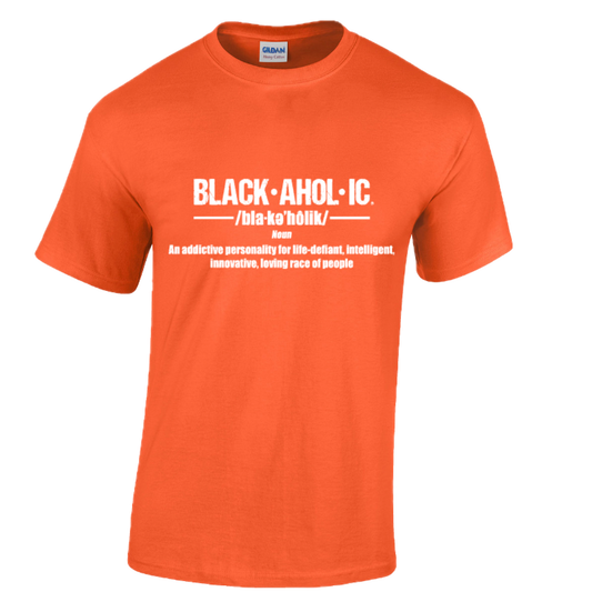 Blackaholic Definition Tee Men Orange