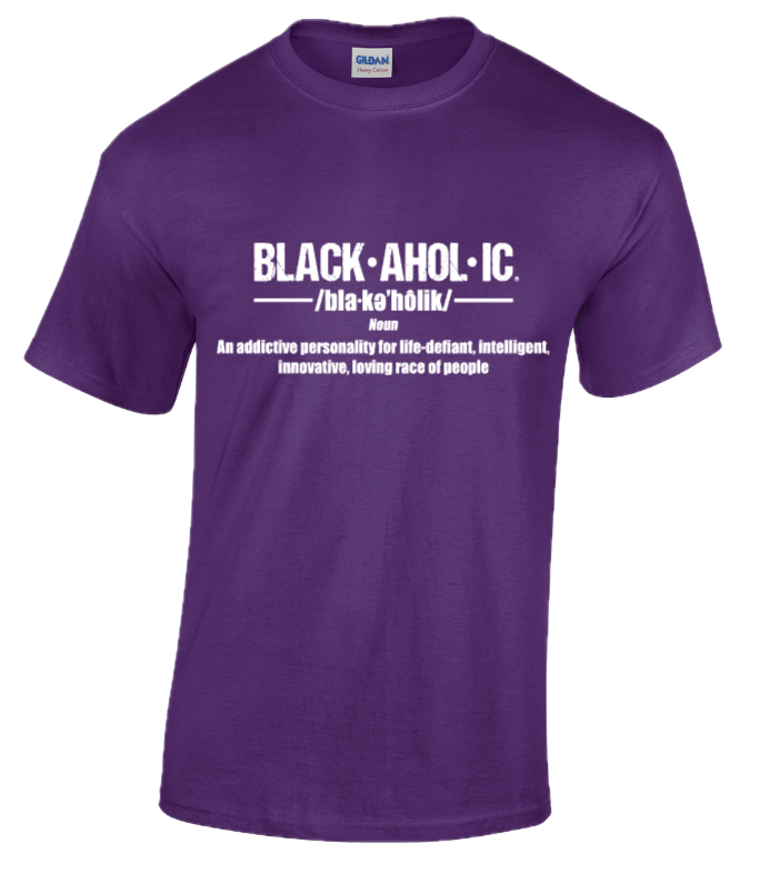 Blackaholic Definition Tee Men Purple
