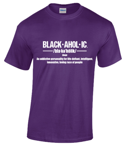 Blackaholic Definition Tee Men Purple